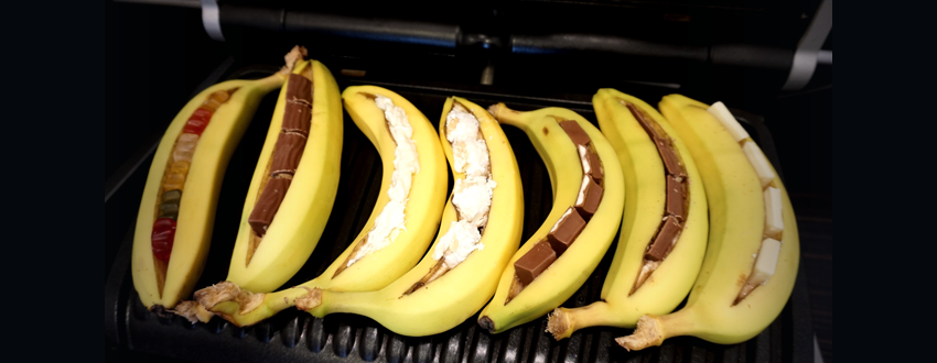 Gegrillte Banane mit Schokofüllung – Mein Lieblingsgrilldessert